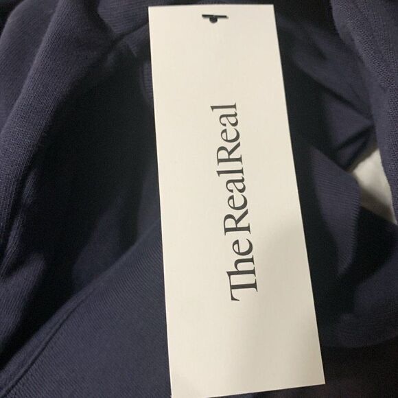 Frame Authentic Womens Navy Blue White Polo Long Sleeve Sweater Top Xs - Picture 9 of 9